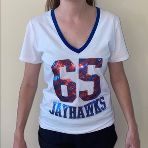 Kansas Jayhawks vneck